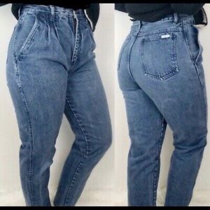 Vintage Bill Blass Pleated High Rise Jean Women 27